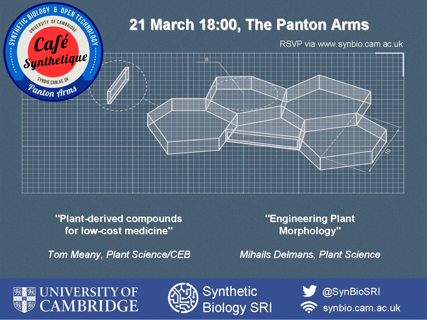 Café Synthetique March event poster