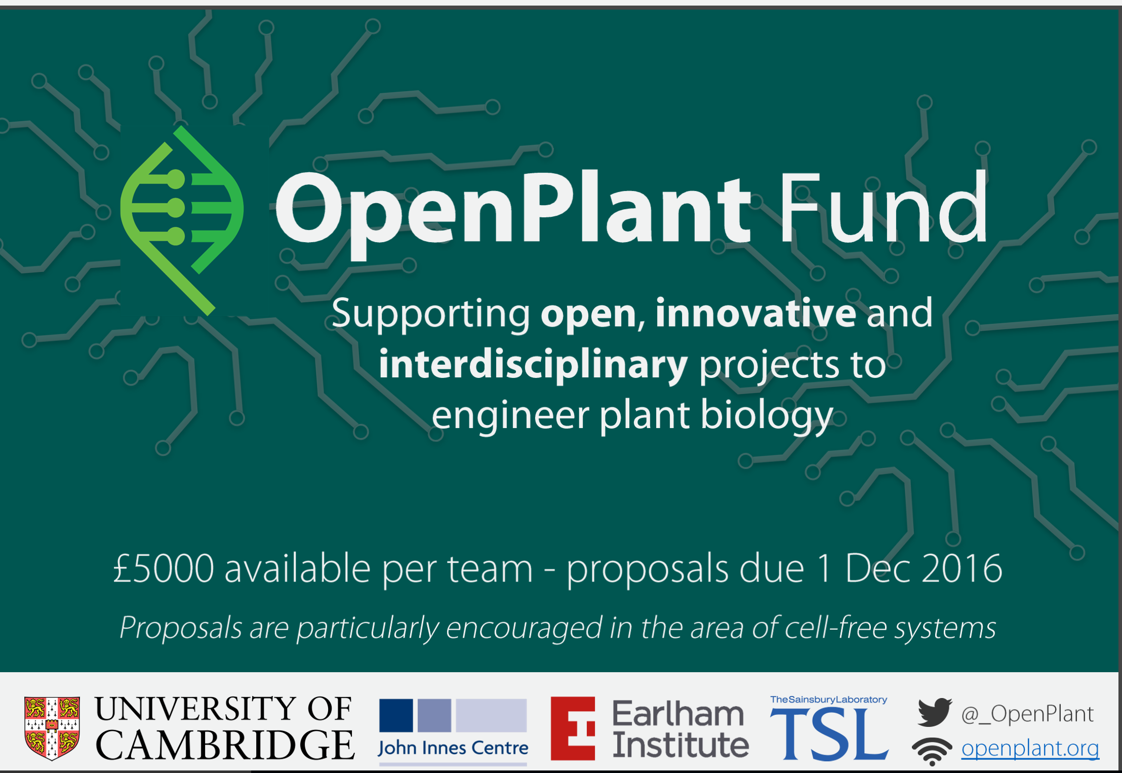 OpenPlant Fund december 1