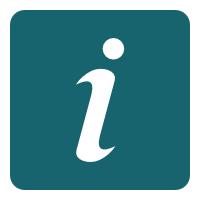 Dark teal 'i' information icon