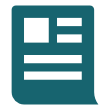 Newsletter Icon Dark teal newsletter icon