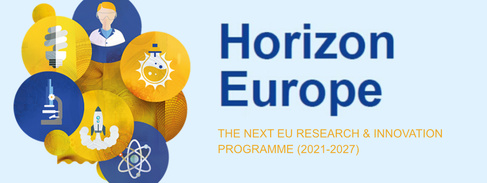 Horizon Europe logo and text reading ‘The next EU research and innovation programme (2021-2027)’