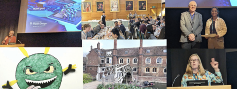 Collage of images from the symposium