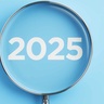 Magnifying glass showing 2025