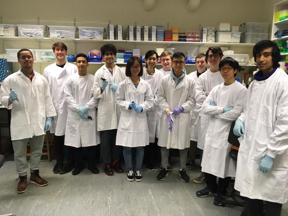 The CUSBS biology project team at the Biomakespace