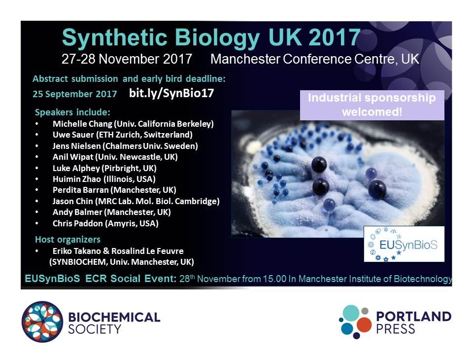 Call for abstracts for SynBio UK 2017