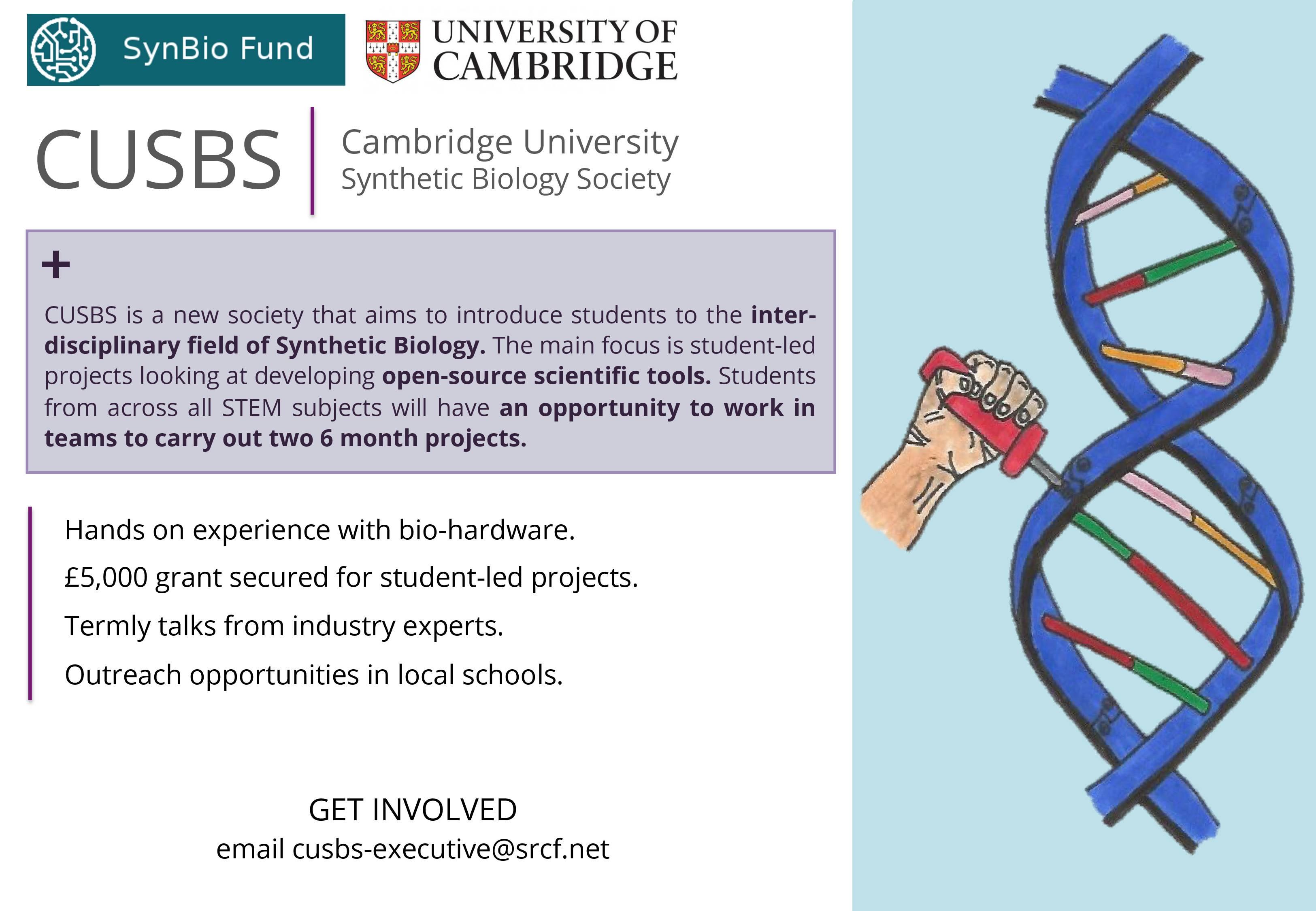 Cambridge University Synthetic Biology Society Launches