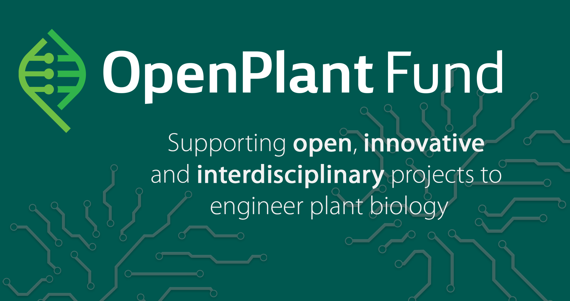 Ten projects awarded £5000 OpenPlant Fund grants to develop open technologies for plant or cell-free synthetic biology