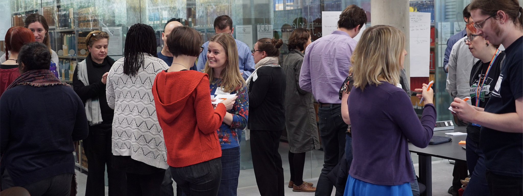 Photo of participants networking at an event